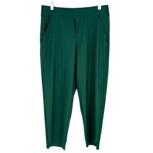 Athleta Brooklyn Mid Rise Ankle Pant Green Lightweight Stretch Fabric Size 8P